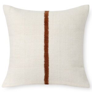 Coterie Brooklyn Katama Pillow Cover in Rust 22” Square